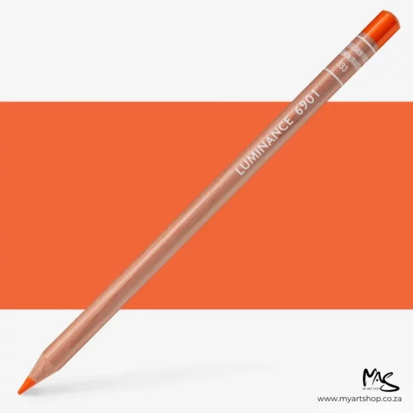 Dark Cadmium Orange Caran D'Ache Luminance 6901 Colour Pencil