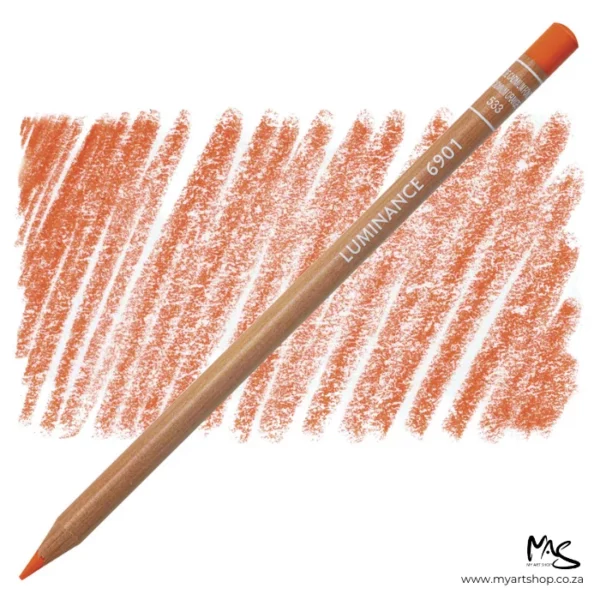 Dark Cadmium Orange Caran D'Ache Luminance 6901 Colour Pencil