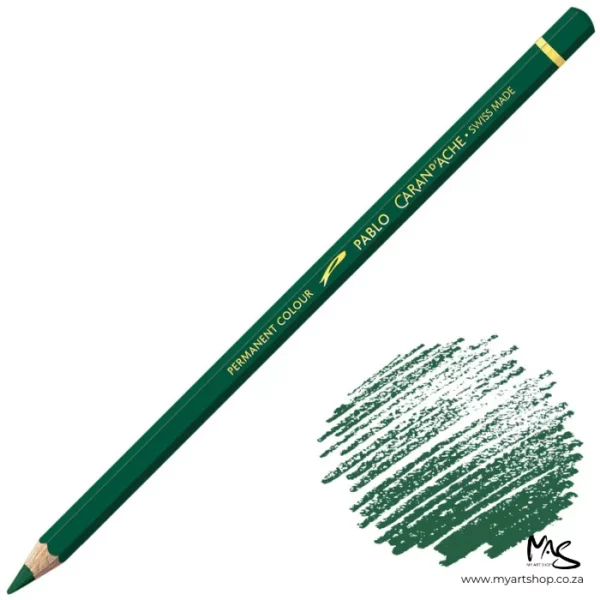 Dark Green Caran D'Ache Pablo Colour Pencil