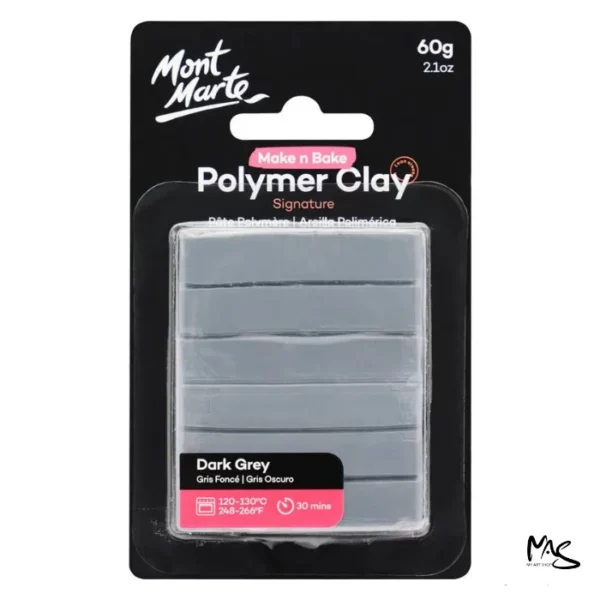 Dark Grey Mont Marte Polymer Clay
