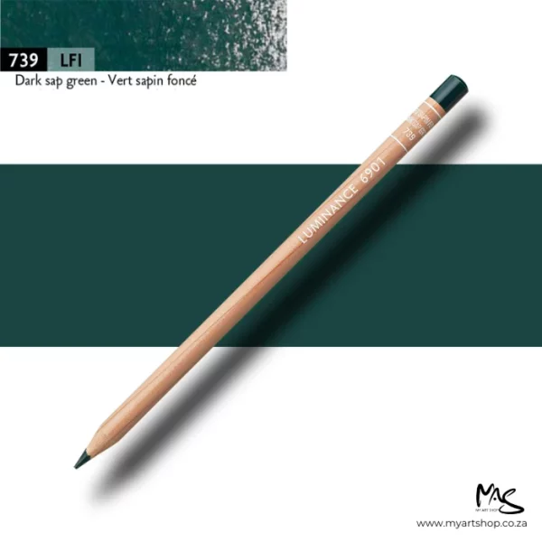 Dark Sap Green Caran D'Ache Luminance 6901 Colour Pencil