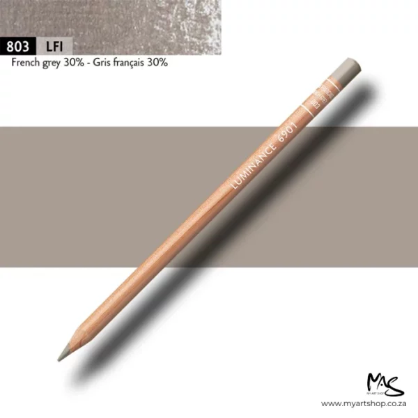 French Grey 30% Caran D'Ache Luminance 6901 Colour Pencil