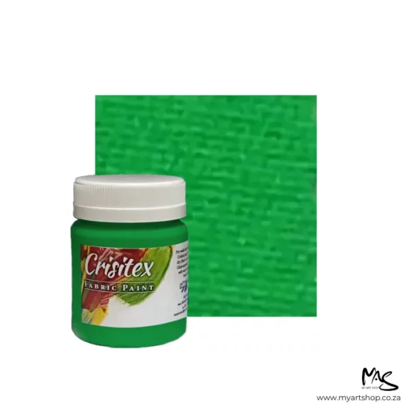 Green Crisitex Fluorescent Fabric Paint 120ml