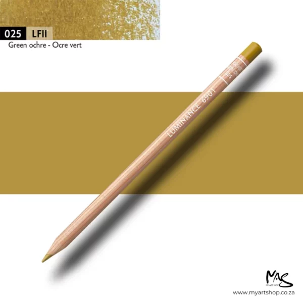 Green Ochre Caran D'Ache Luminance 6901 Colour Pencil