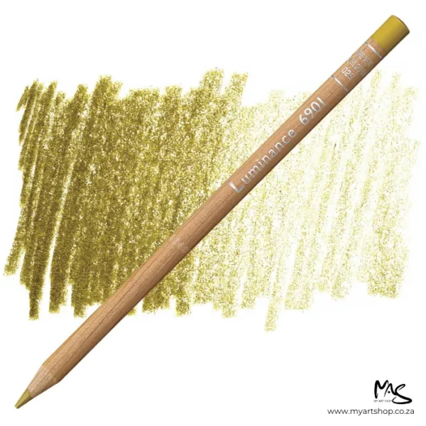 Green Ochre Caran D'Ache Luminance 6901 Colour Pencil