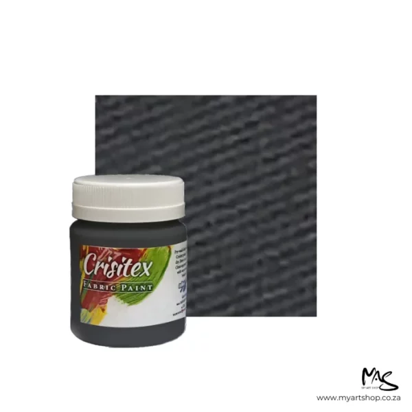 Grey Crisitex Semi Opaque Fabric Paint 120ml