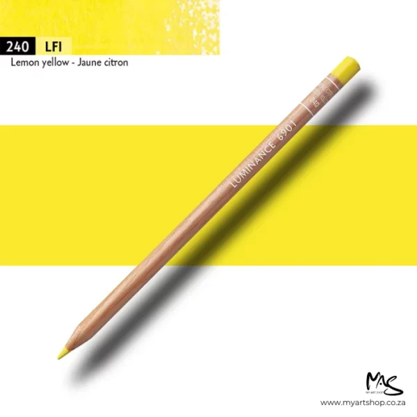 Lemon Yellow Caran D'Ache Luminance 6901 Colour Pencil