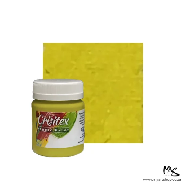 Light Yellow Crisitex Semi Opaque Fabric Paint 120ml