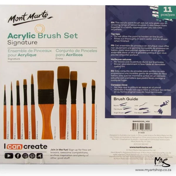 Mont Marte Signature Acrylic Brush Set