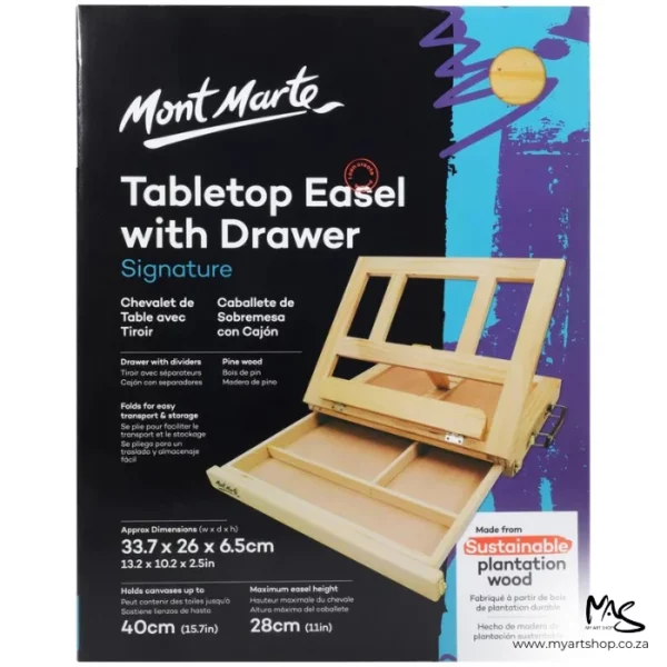 Mont Marte Signature Table Easel with Drawer