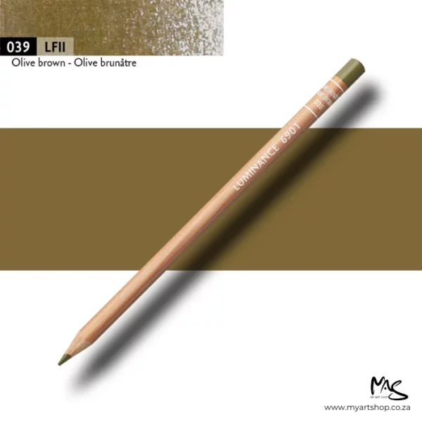 Olive Brown Caran D'Ache Luminance 6901 Colour Pencil