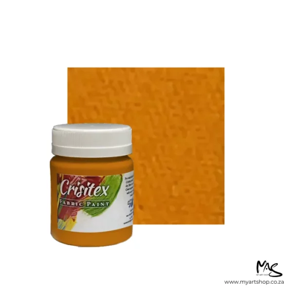 Orange Crisitex Pearlescent Fabric Paint 120ml