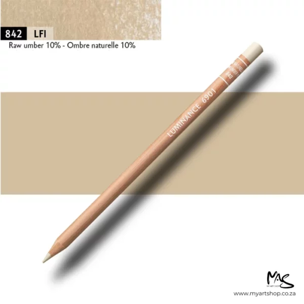Raw Umber 10% Caran D'Ache Luminance 6901 Colour Pencil
