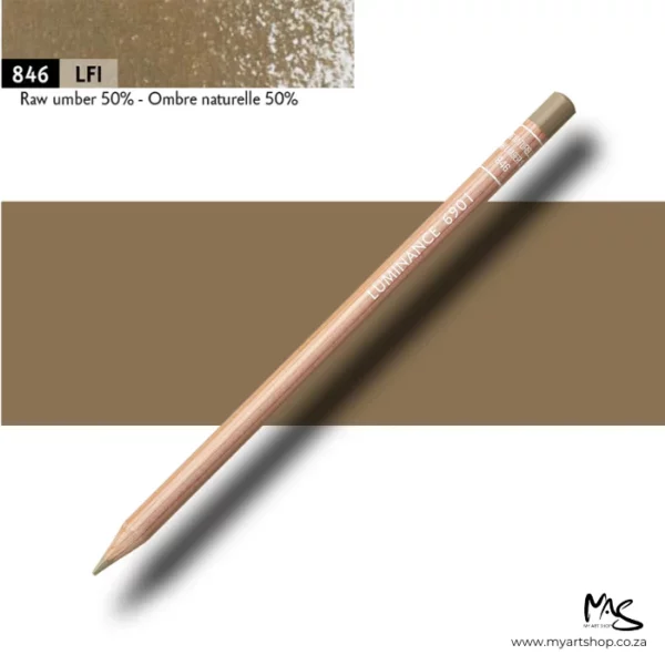 Raw Umber 50% Caran D'Ache Luminance 6901 Colour Pencil