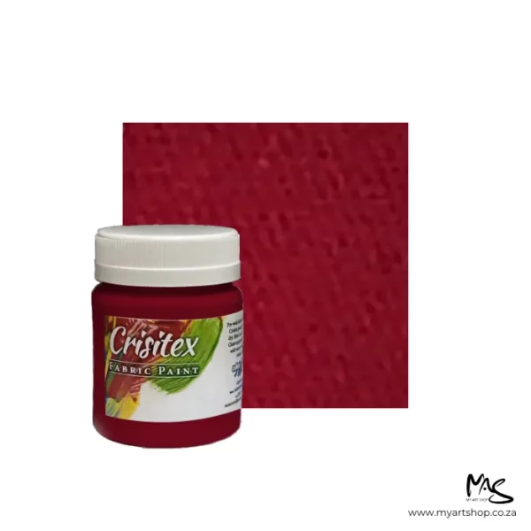 Red Crisitex Fabric Paint 120ml