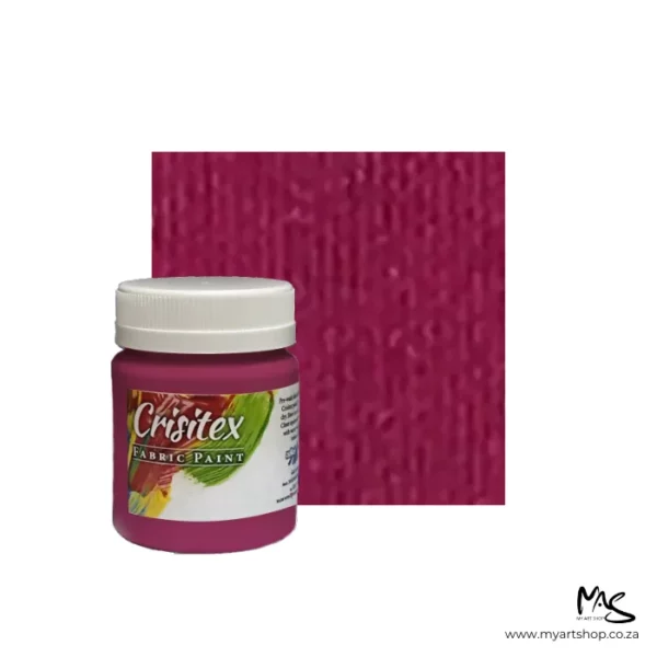 Red Crisitex Pearlescent Fabric Paint 120ml