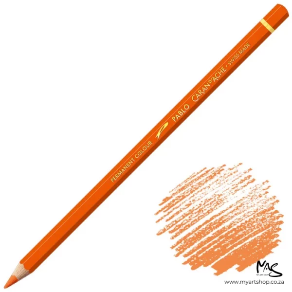 Reddish Orange Caran D'Ache Pablo Colour Pencil