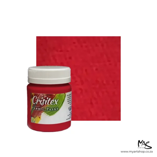 Scarlet Crisitex Fabric Paint 120ml