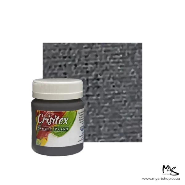 Silver Crisitex Metallic Fabric Paint 120ml
