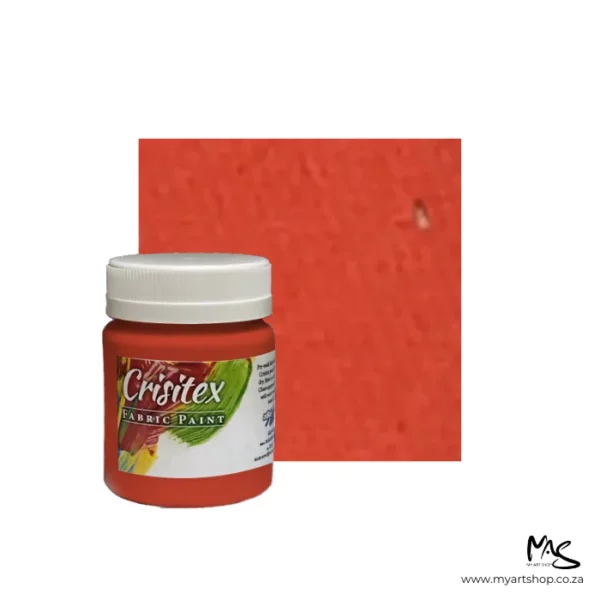 Tangerine Crisitex Semi Opaque Fabric Paint 120ml