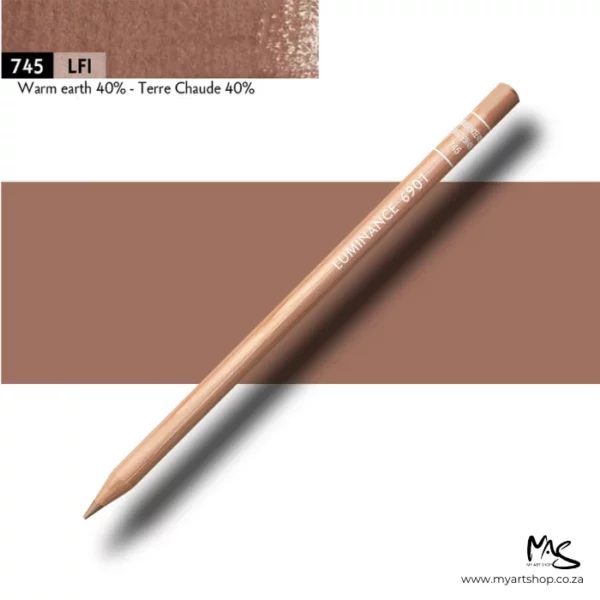 Warm Earth 40% Caran D'Ache Luminance 6901 Colour Pencil