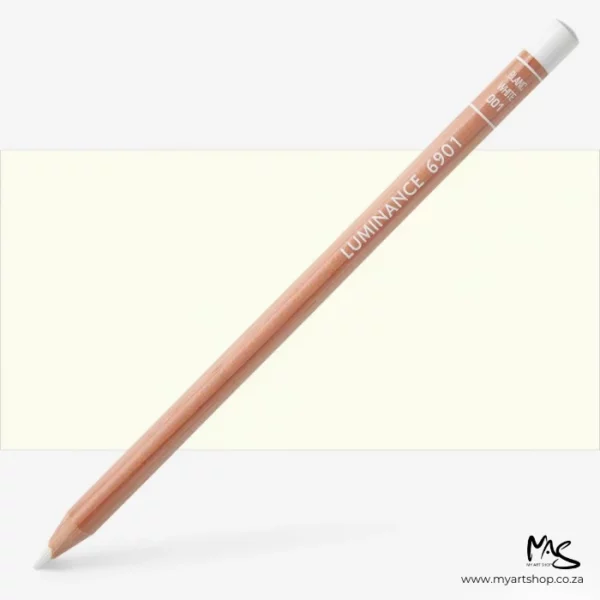 White Caran D'Ache Luminance 6901 Colour Pencil