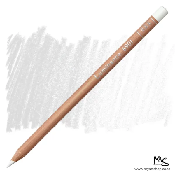 White Caran D'Ache Luminance 6901 Colour Pencil