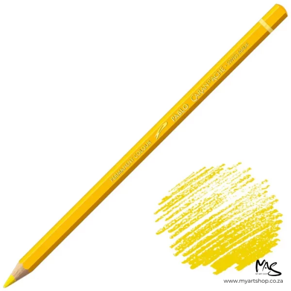 Yellow Caran D'Ache Pablo Colour Pencil