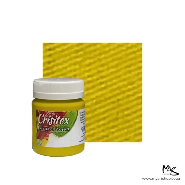 Yellow Crisitex Fabric Paint 120ml