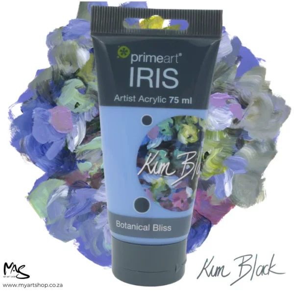 Botanical Bliss by Kim Black Iris Acrylic Paint 75ml