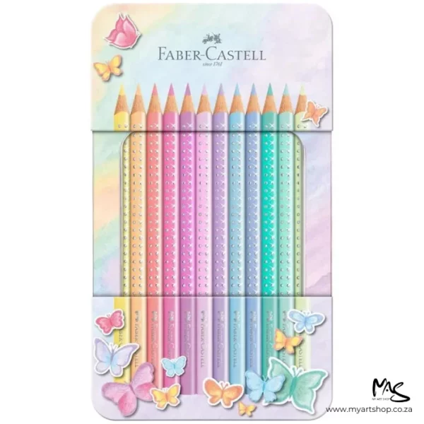 Faber Castell Coloured Pencil Sparkle Tin