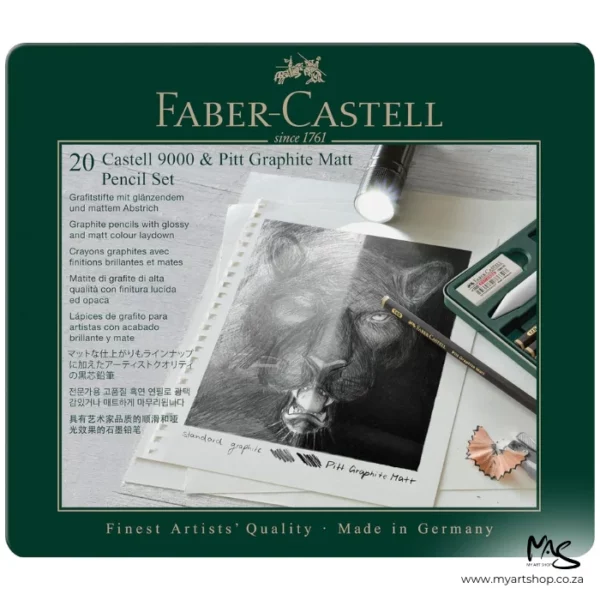 Faber Castell Pitt Graphite Matt and Castell 9000 Set