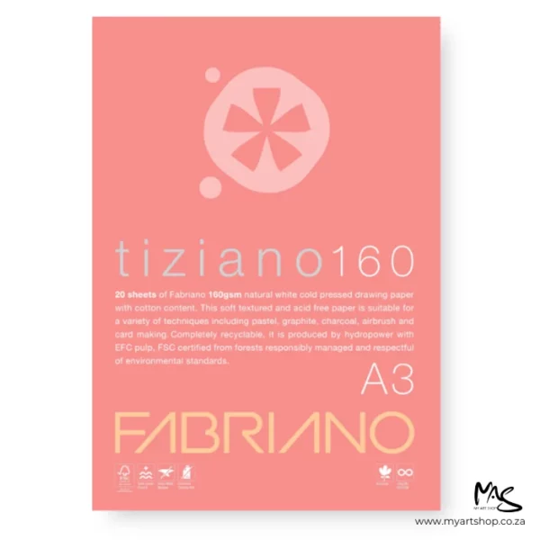 A3 Fabriano Tiziano Pad 160gsm