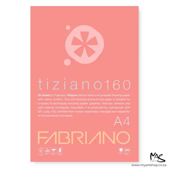 A4 Fabriano Tiziano Pad 160gsm