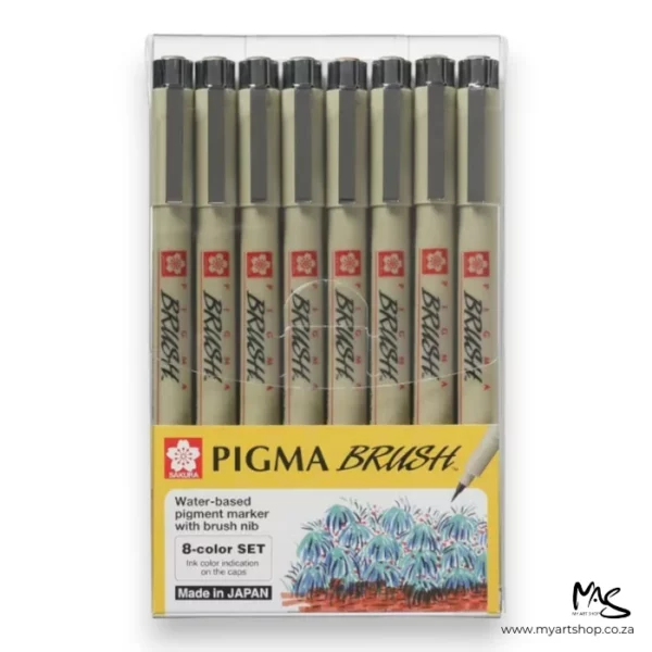 Colour Pigma Micron Brush Set of 8