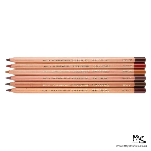 Brown Shades Koh-I-Noor Gioconda Soft Pastel Pencil Set
