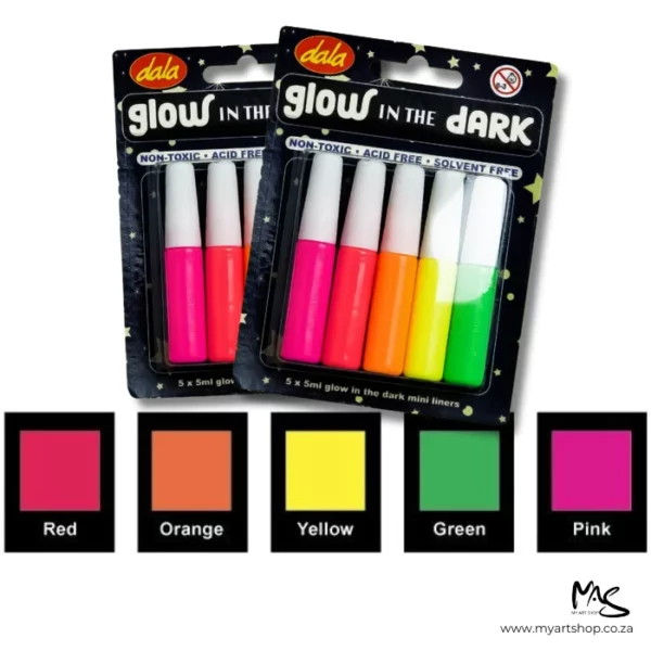 Dala Glow in the Dark Liner Pen Set