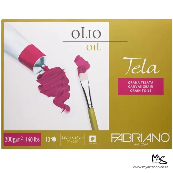 Fabriano Tela Oil Painting Block 18cm x 24cm