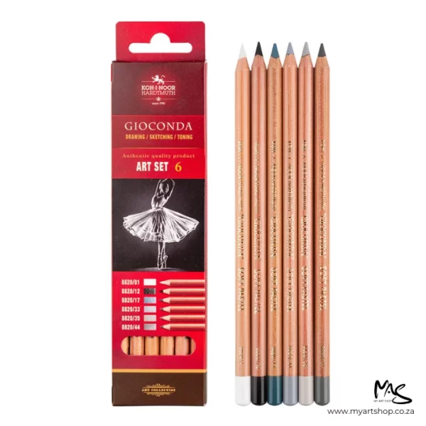 Grey Shades Koh-I-Noor Gioconda Soft Pastel Pencil Set