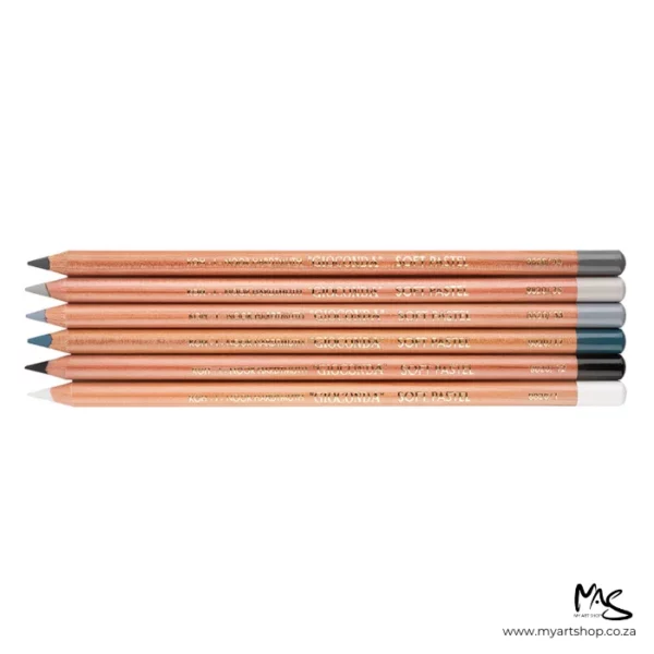 Grey Shades Koh-I-Noor Gioconda Soft Pastel Pencil Set