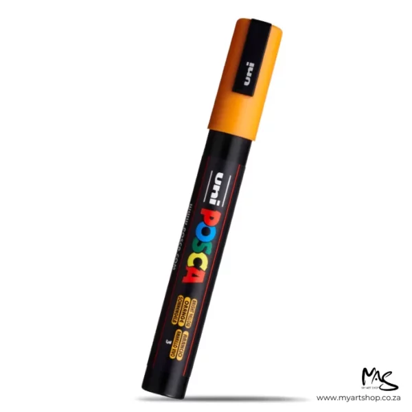 Bright Yellow Posca Marker Medium Tip 5M