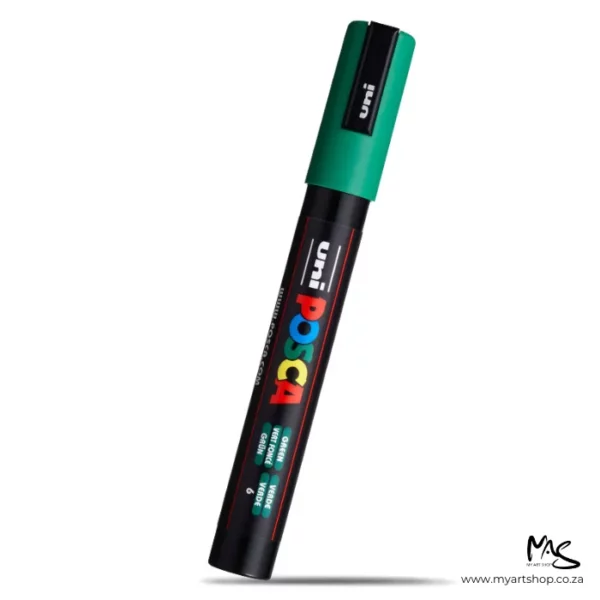Green Posca Marker Medium Tip 5M