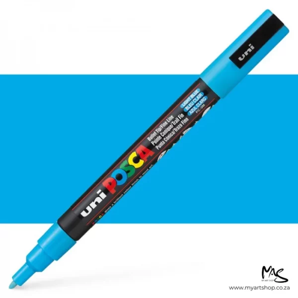 Light Blue Posca Marker Fine Tip 3M