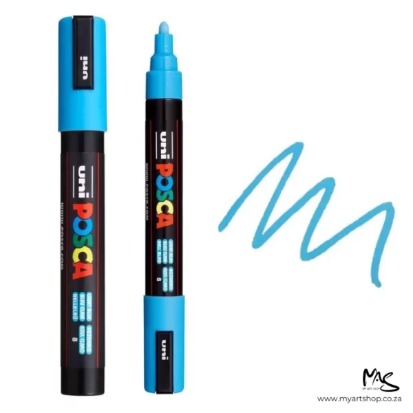 Light Blue Posca Marker Medium Tip 5M