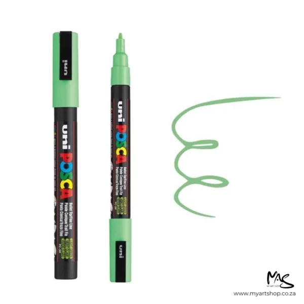Light Green Posca Marker Fine Tip 3M