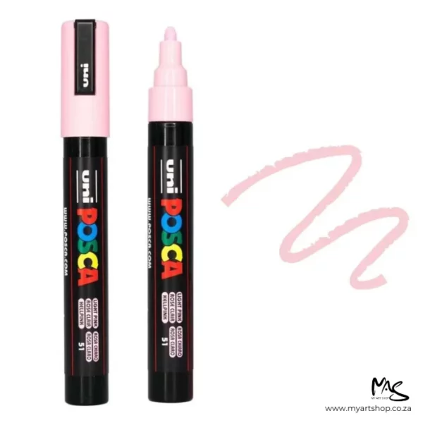 Light Pink Posca Marker Medium Tip 5M