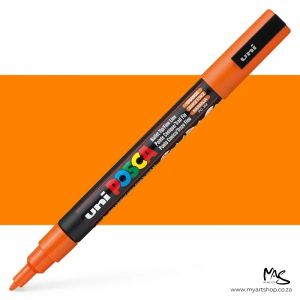 Orange Posca Marker Fine Tip 3M