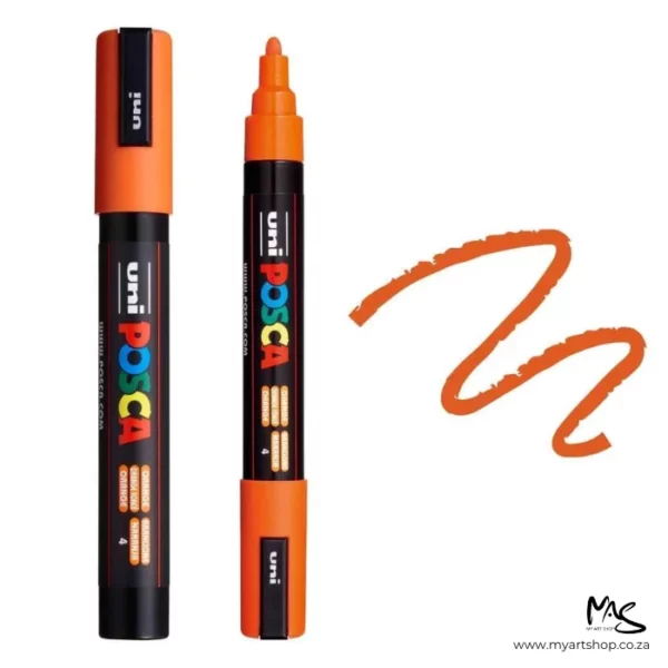Orange Posca Marker Medium Tip 5M