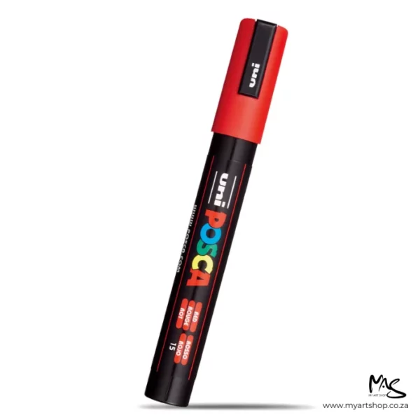 Red Posca Marker Medium Tip 5M