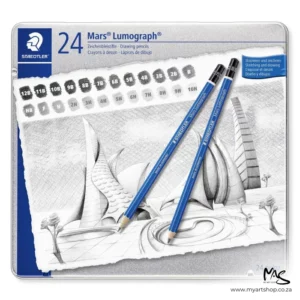 Staedtler Mars Lumograph Graphite Pencil Set 24 Piece